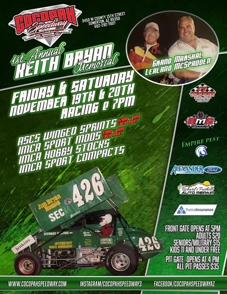 ASCS Southwest Going For Two Nights At Cocopah Speedway This Weekend