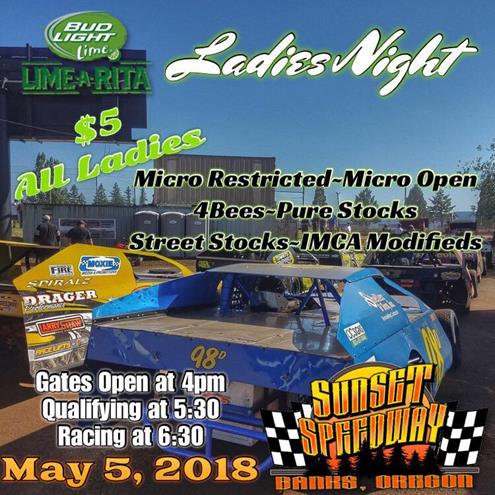 Bud Light LIME-A-RITA Ladies Night Next For SSP On Saturday May 5th; $5.00 For Ladies 18 Or Older