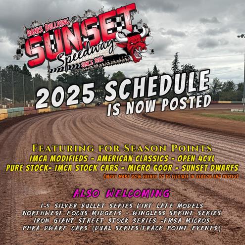 2025 SCHEDULE NOW POSTED