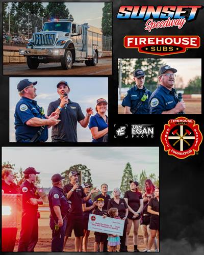 Sunset Speedway Proud to Host Firehouse Subs Public Safety Foundation Grant Presentation to Banks Fire District 13