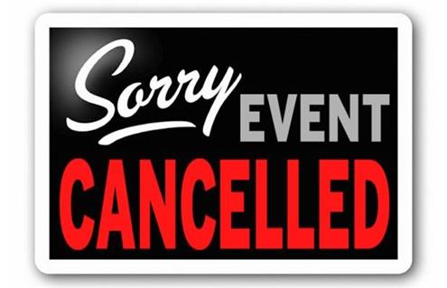 May 21 canceled for saturated grounds