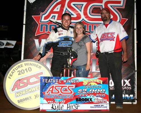 Hirst Banks ASCS Northwest Speedweek Win at Sunset Speedway