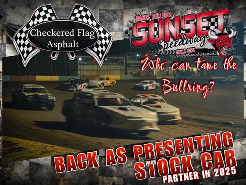 Checkered Flag Asphalt Paving and Sealcoating back as Stock Car Partner in 2025