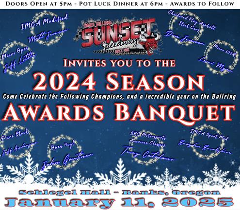 2024 Awards Banquet set for January 11.