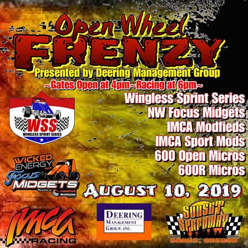 Deering Management Group Presents Open Wheel Extravaganza At SSP On Saturday August 10th
