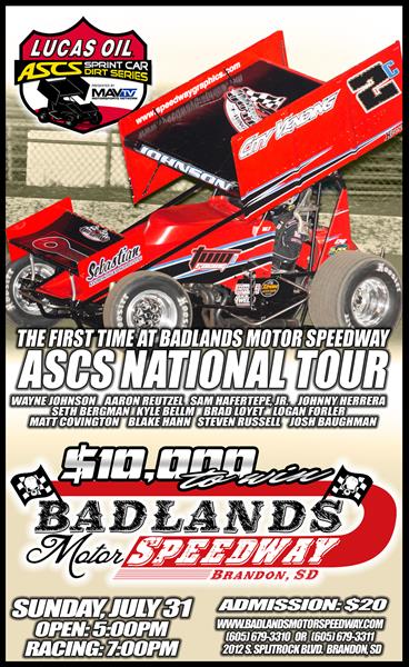 Lucas Oil ASCS Looking At $10,000 To Win At Badlands Motor Speedway On Sunday