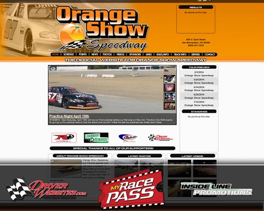 Driver Websites Builds Fresh Website for The Orange Show Speedway