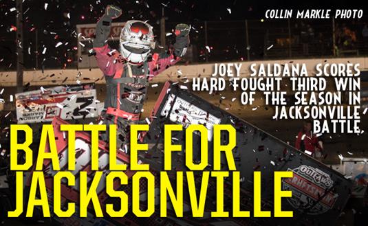 Joey Saldana Scores Win in Battle at Jacksonville Speedway