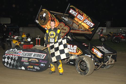DUSTY ZOMER MAKES SIDE TRIP PAYOFF WITH CHECKERED FLAG CLASSIC IRA WIN AT DODGE COUNTY!