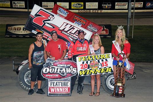 Sides Earns First World of Outlaws Victory Since 2012 at Dodge City