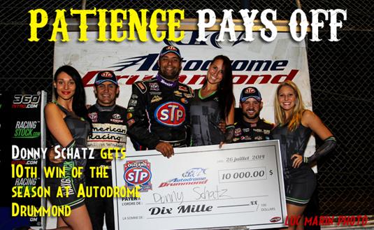 Patience Pays Off for Donny Schatz as He Wins at Autodrome Drummond