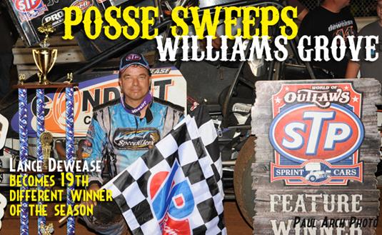 Lance Dewease Leads a Posse Sweep of Williams Grove