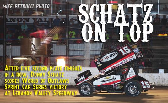 Schatz Back on Top with Lebanon Valley Speedway Win