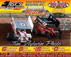 RACE WEEK UPDATES: ASCS SPRINT CARS at RED RIVER SPEEDWAY THIS FRIDAY, APRIL 3 at 8pm!