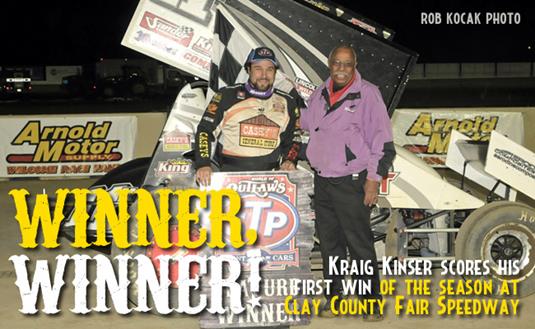 Kraig Kinser a Winner at Clay County Fair Speedway