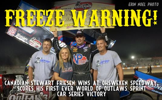Stewart Friesen Scores Thrilling First Ever Outlaws Win