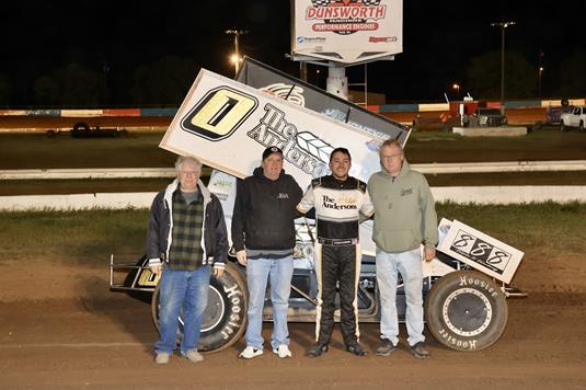 Richardson Snaps Winless Drought, Claims Barn Burner at Enid Speedway