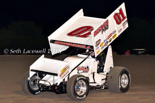 Swindell Claims First Winged Sprint Car Feature Win in Exactly One Year