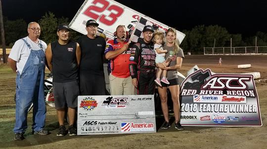 Bergman Triumphs With ASCS Red River At Creek County Speedway