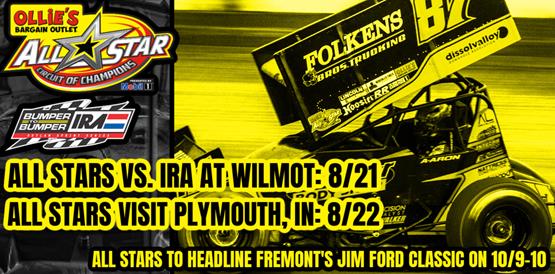 All Stars to visit Wilmot and Plymouth on August 21-22, Sanction Fremont's Jim Ford Classic in October