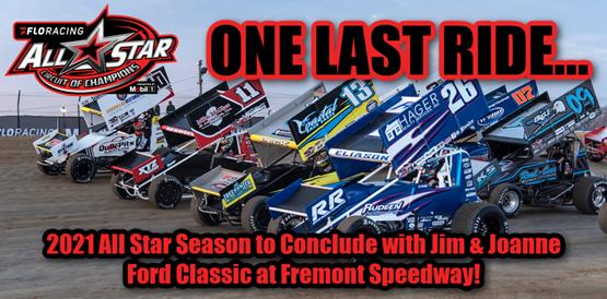 2021 All Star season to conclude with two-day Jim & Joanne Ford Classic at Fremont Speedway