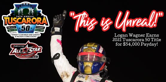 Logan Wagner drives by Lance Dewease late to earn Tuscarora 50 title and $54,000 payday