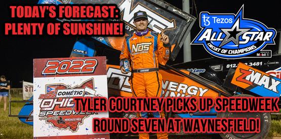 Tyler Courtney picks up Cometic Gasket Ohio Sprint Speedweek presented by Hercules Tires round seven victory at Waynesfield Raceway Park