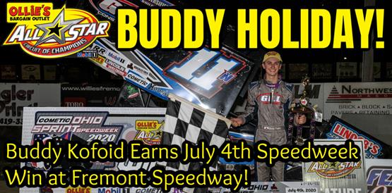 Buddy Kofoid earns July 4th Speedweek victory over All Stars at Fremont Speedway