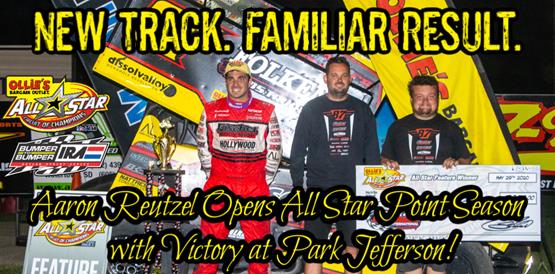 Aaron Reutzel opens 2020 All Star point season with victory at Park Jefferson International Speedway
