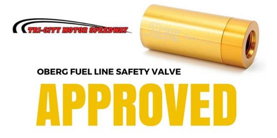 Oberg Fuel Line Safety Valve is Approved