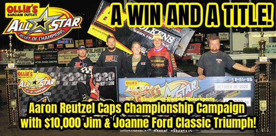 Aaron Reutzel concludes 2020 All Star championship season with $10,000 Jim & Joanne Ford Classic triumph