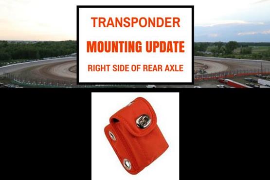 Transponder pouch mounting update.