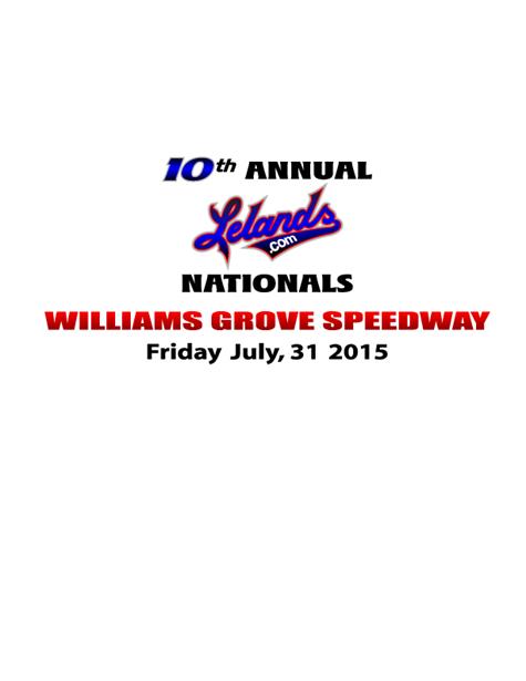 The United Racing Club Returns to Williams Grove for the 358/360 Sprint Car Nationals Presented by Lelands.com