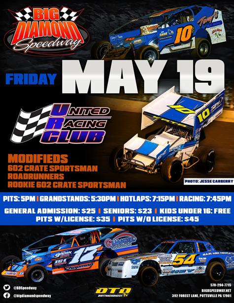 URC Heads to the 3/8th Mile Big Diamond Speedway