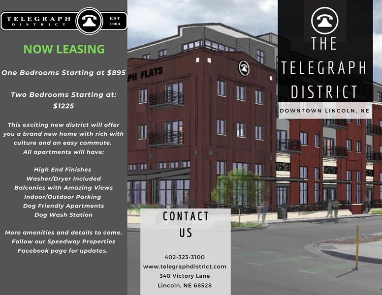 Now Leasing The Telegraph District Lincoln Ne