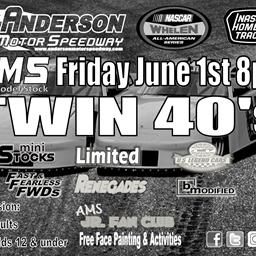 6/1/2018 at Anderson Motor Speedway (Rain Out)