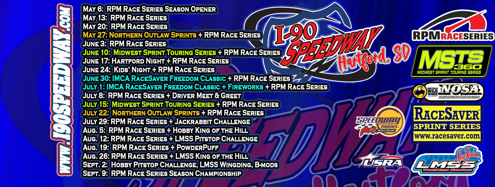 Special events and weekly racing highlight 20 even...
