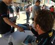 One of the best parts of Dereks race weekend is the autograph session with fans.