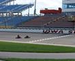 Kevin drafting and passing his Dad at Iowa speedway. Classic moment.
