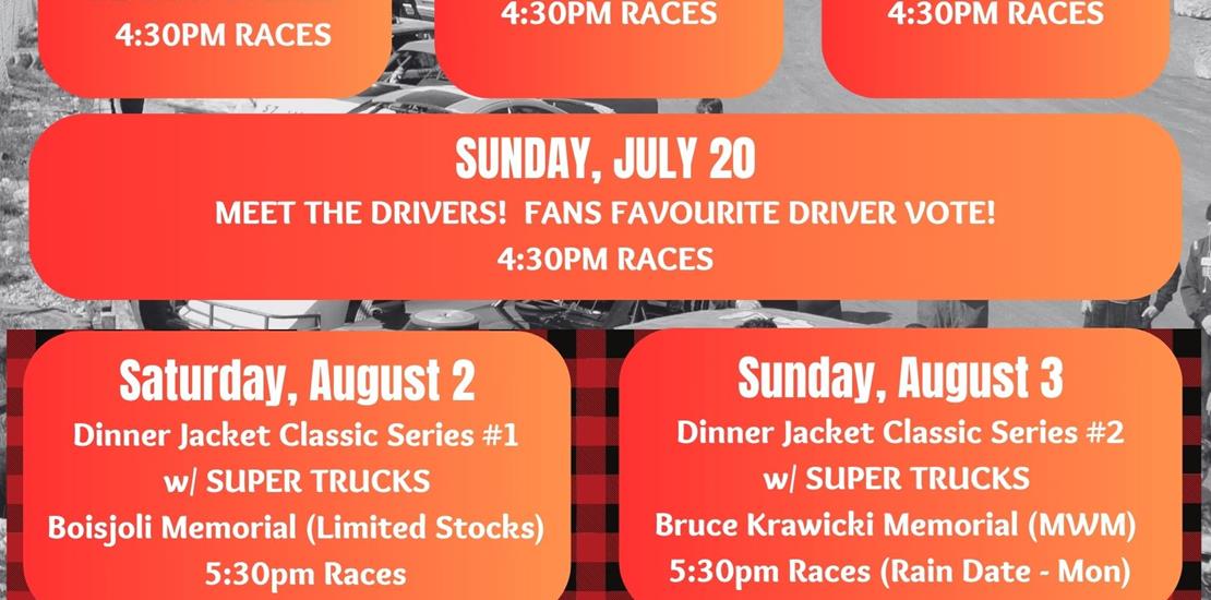 2025 Lake of the Woods Speedway Schedule