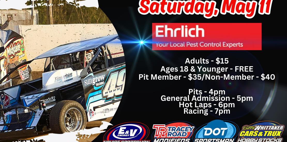 Fulton Speedway Season Continues May 11 with Ehrli...