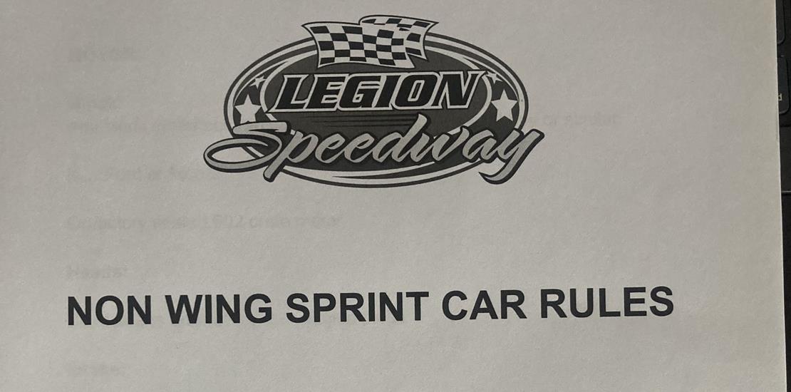 Non Wing Sprint Car Rules