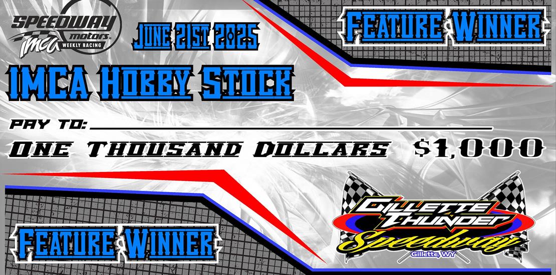 $1,000 to win IMCA Hobby Stock Special Event