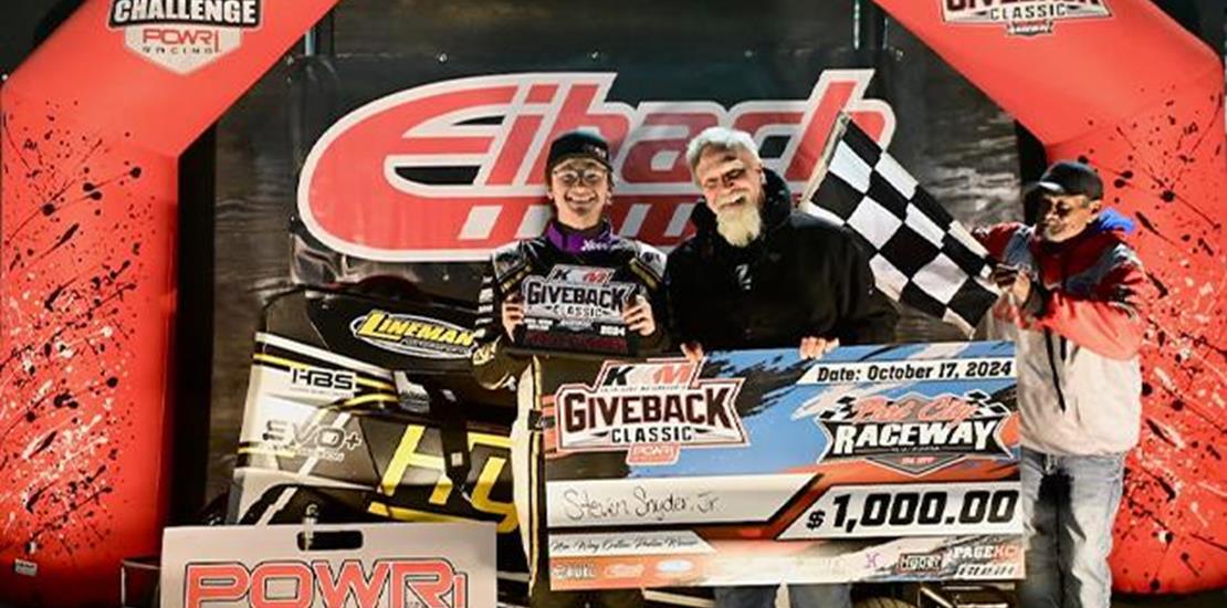 Steven Snyder Jr Earns POWRi Non-Wing Outlaw Micro...