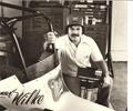 1982 Owner/Driver Mark Wilke poses for Milwaukee Journal Photographer William Meyer.
