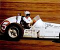 1959 Hoosier Hundred Rodger Ward behind the wheel of the #5 Leader Card Special.