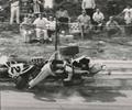 Dayton, OH. September 3, 1967
Driver Mike Mosley in the Leader Card Sprinter crashes hard in this 11 photo sequence. 6 of 12