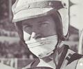 1962 Leader Card Racers driver Len Sutton finished second to team mate Rodger Ward at Indianapolis, driving the #7 Autolite Special. This photo shows Len before a National Championship dirt event.
