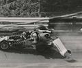 Dayton, OH. September 3, 1967
Driver Mike Mosley in the Leader Card Sprinter crashes hard in this 11 photo sequence. 8 of 12