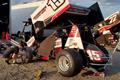 Orange Cone Causes Issues For Hafertepe At Hamilton County Speedway